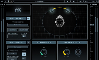 調整されたスタジオの音響空間をヘッドフォンの中に再現する。Nx Virtual Mix Room